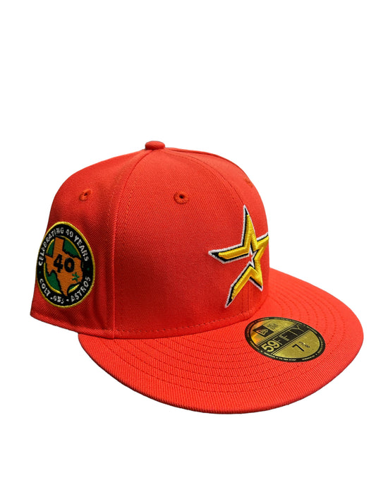 Houston Astros Open Star Orange/Green Hat