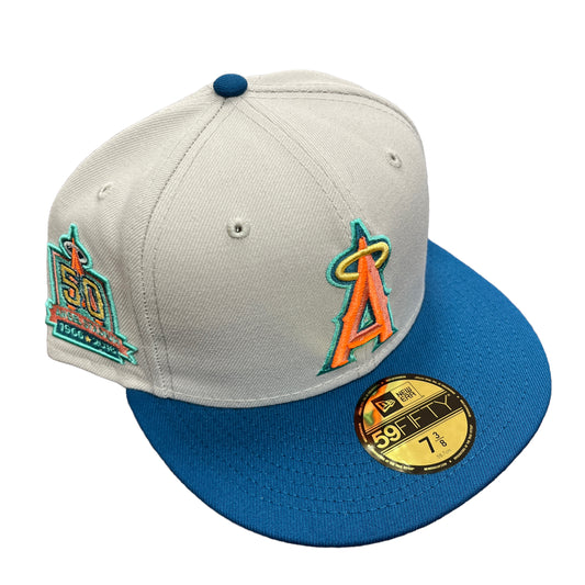 Angels White/Blue Hat