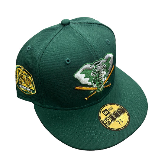 Athletics Green/Yellow Hat