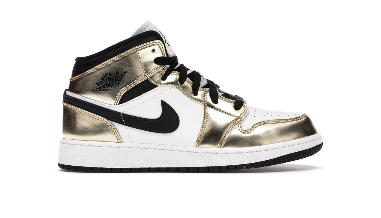 Jordan 1 Mid “Metallic Gold Black White” (GS) - DC1420 700