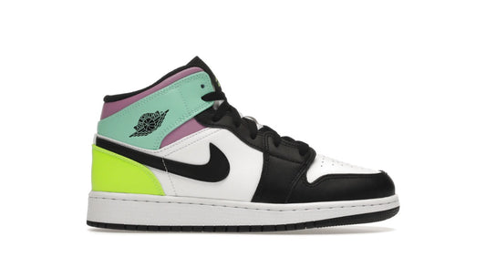 Jordan 1 Mid “Pastel Black Toe” (GS) - 554725 175