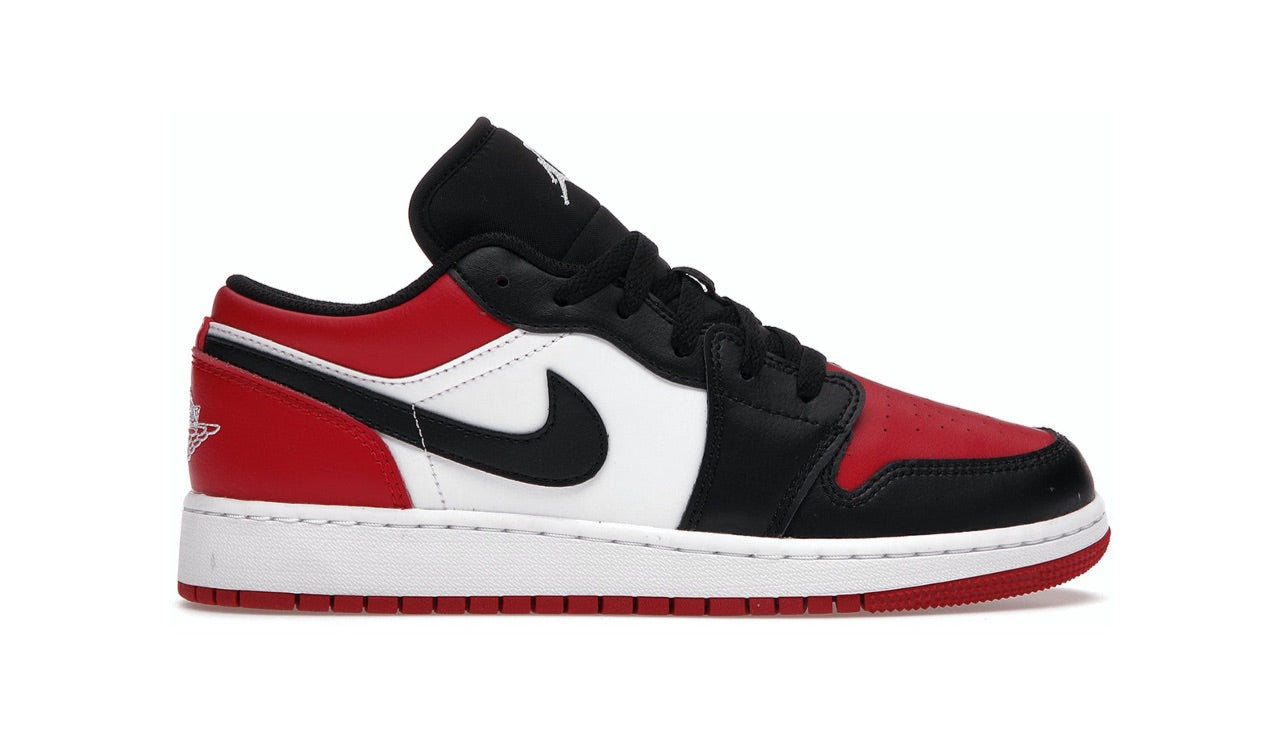 Jordan 1 Low “Bred Toe” (GS) - 553560 612