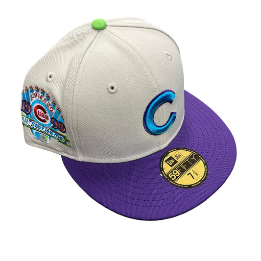 Cubs White/Purple Hat